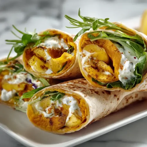 Easy vegan pumpkin wraps