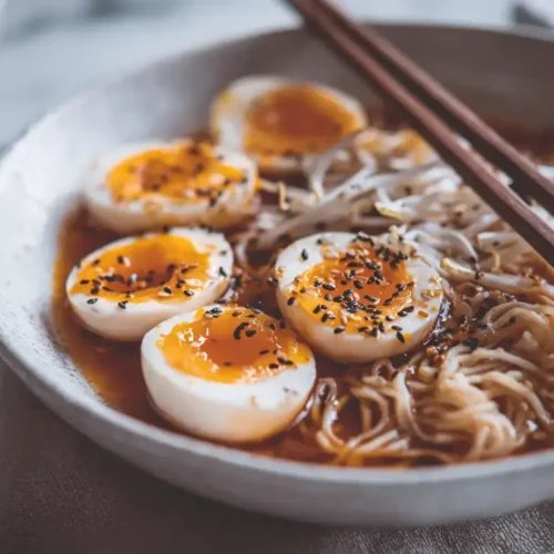 Easy vegan ramen eggs