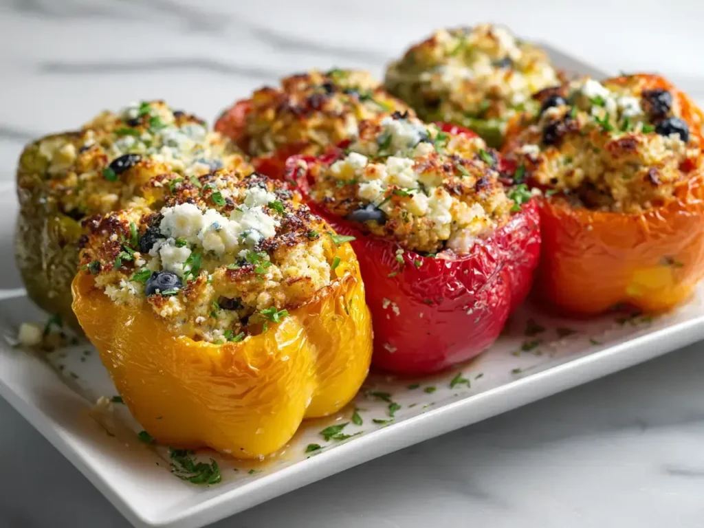Easy Vegetarian Stuffed Peppers