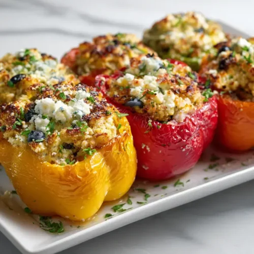 Easy vegan stuffed peppers