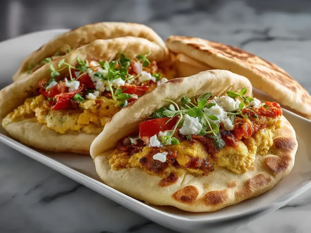 Quick Mediterranean Pitas