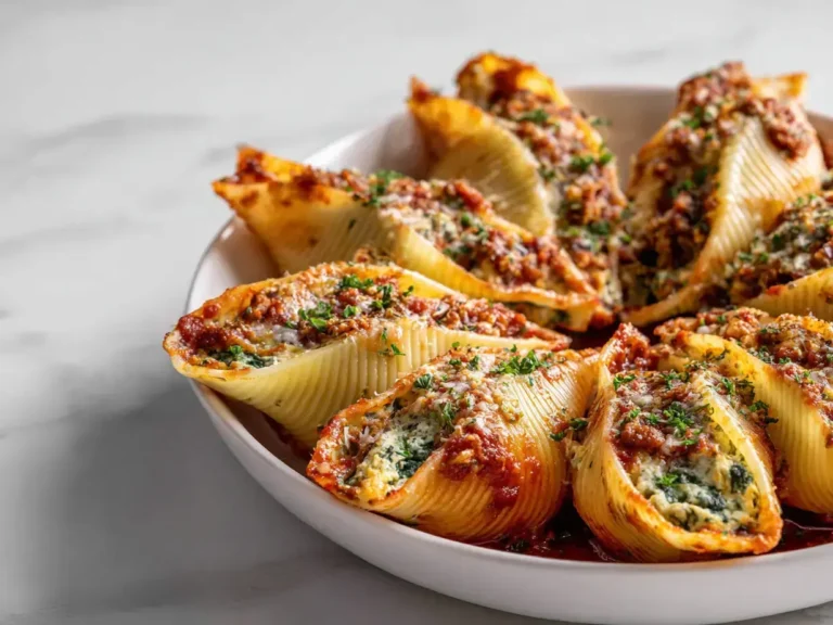 Easy vegan stuffed shells