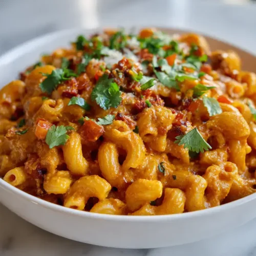 Easy vegan tex mex mac