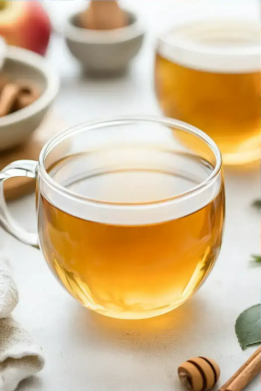 Apple Peel Tea serving presentation