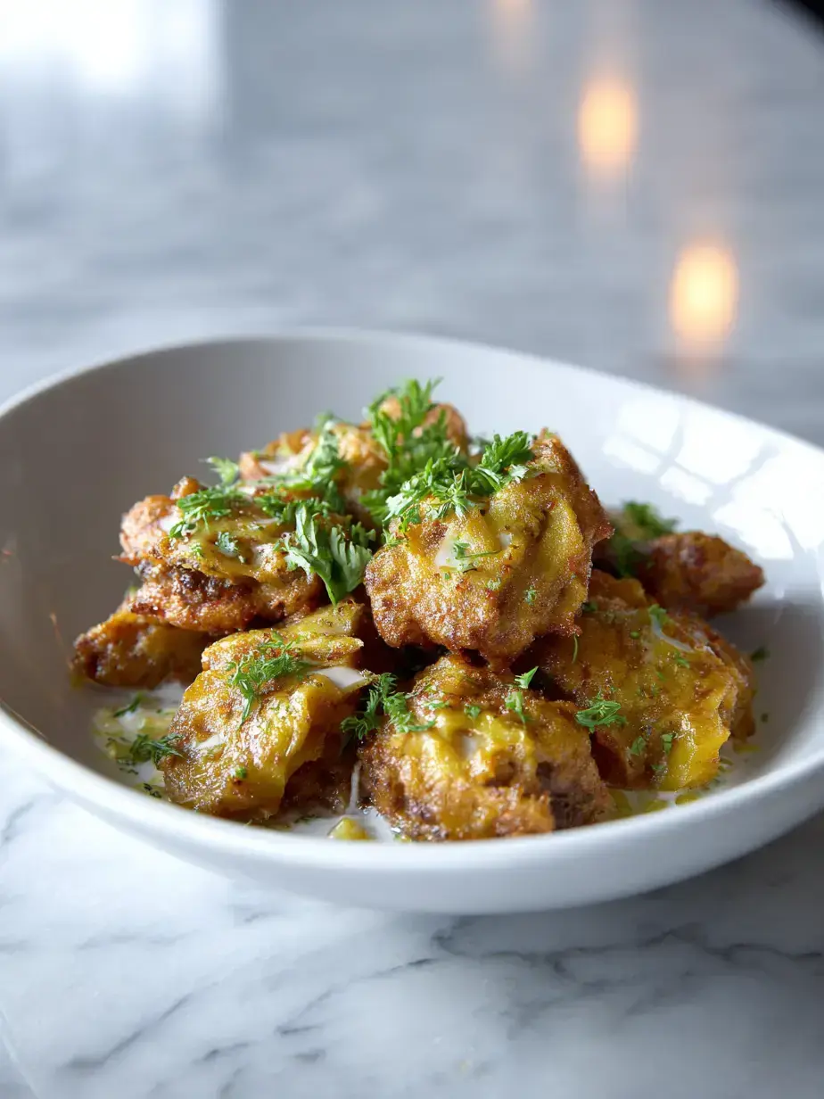 Cozy Serving of Chai Pakora