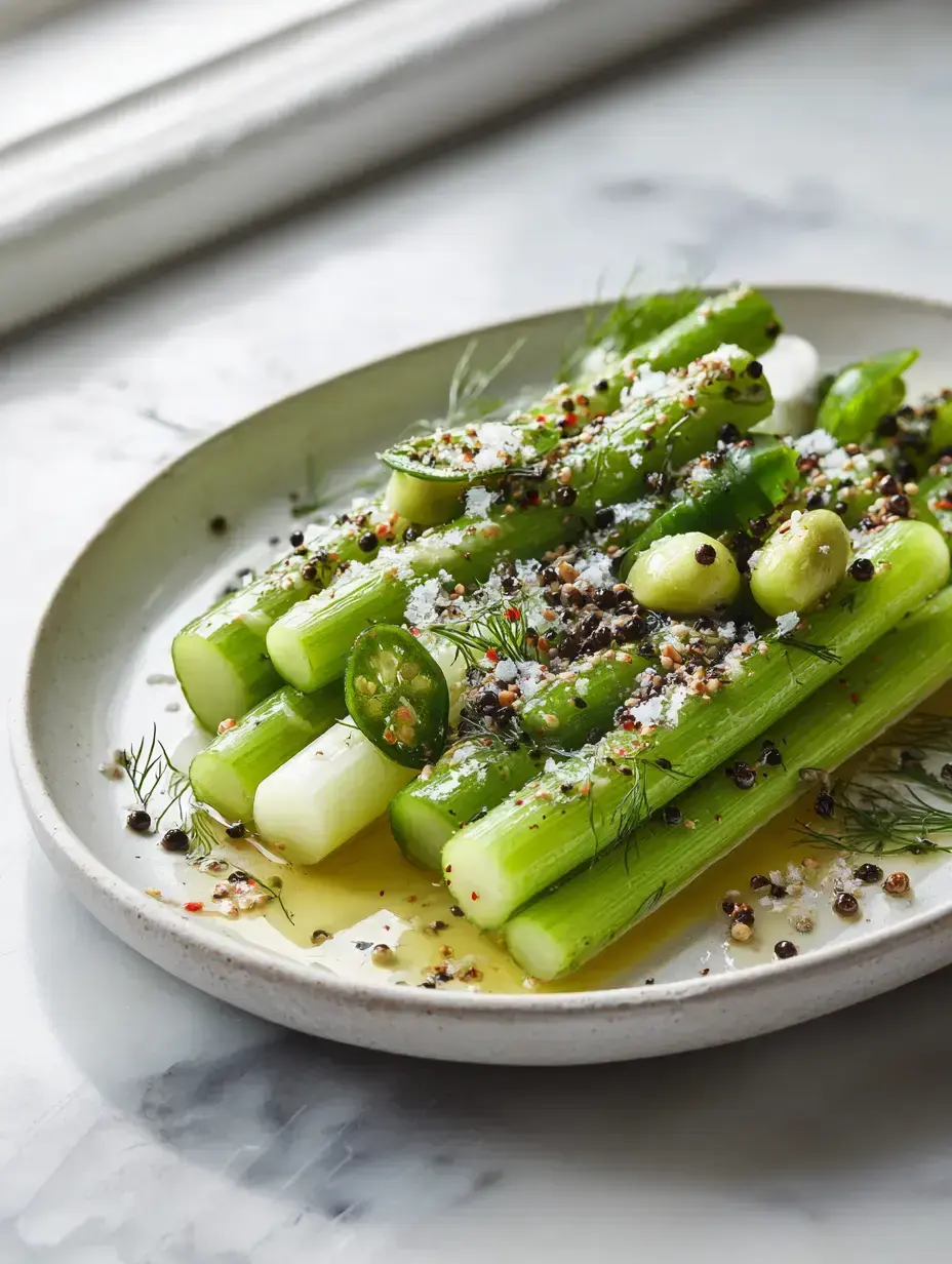 Cozy Serving of Gordon Ramsay Pickled Celery