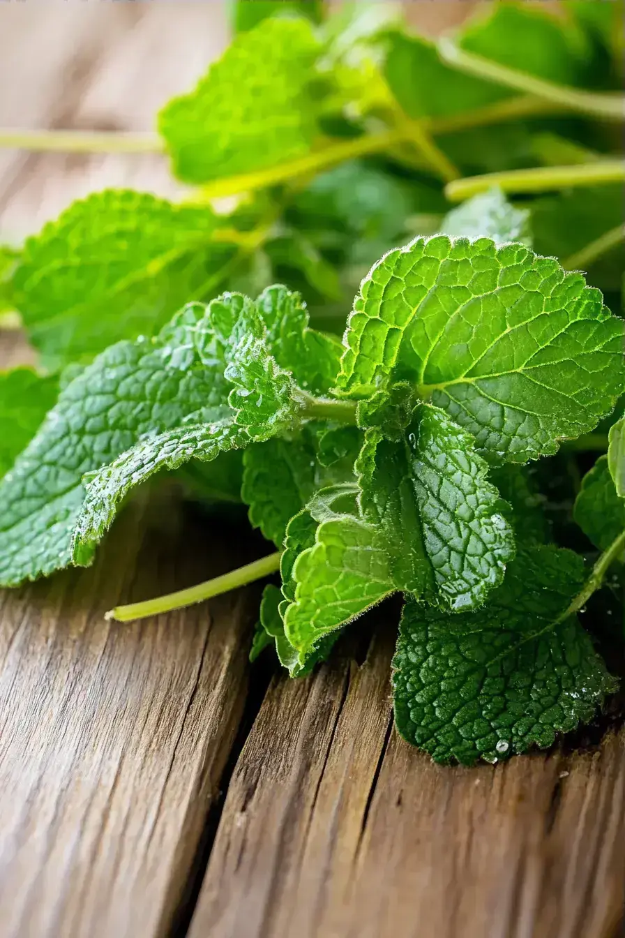 Lemon Balm serving presentation