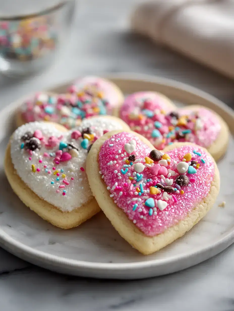 Love-Lock Valentines Cookies serving presentation