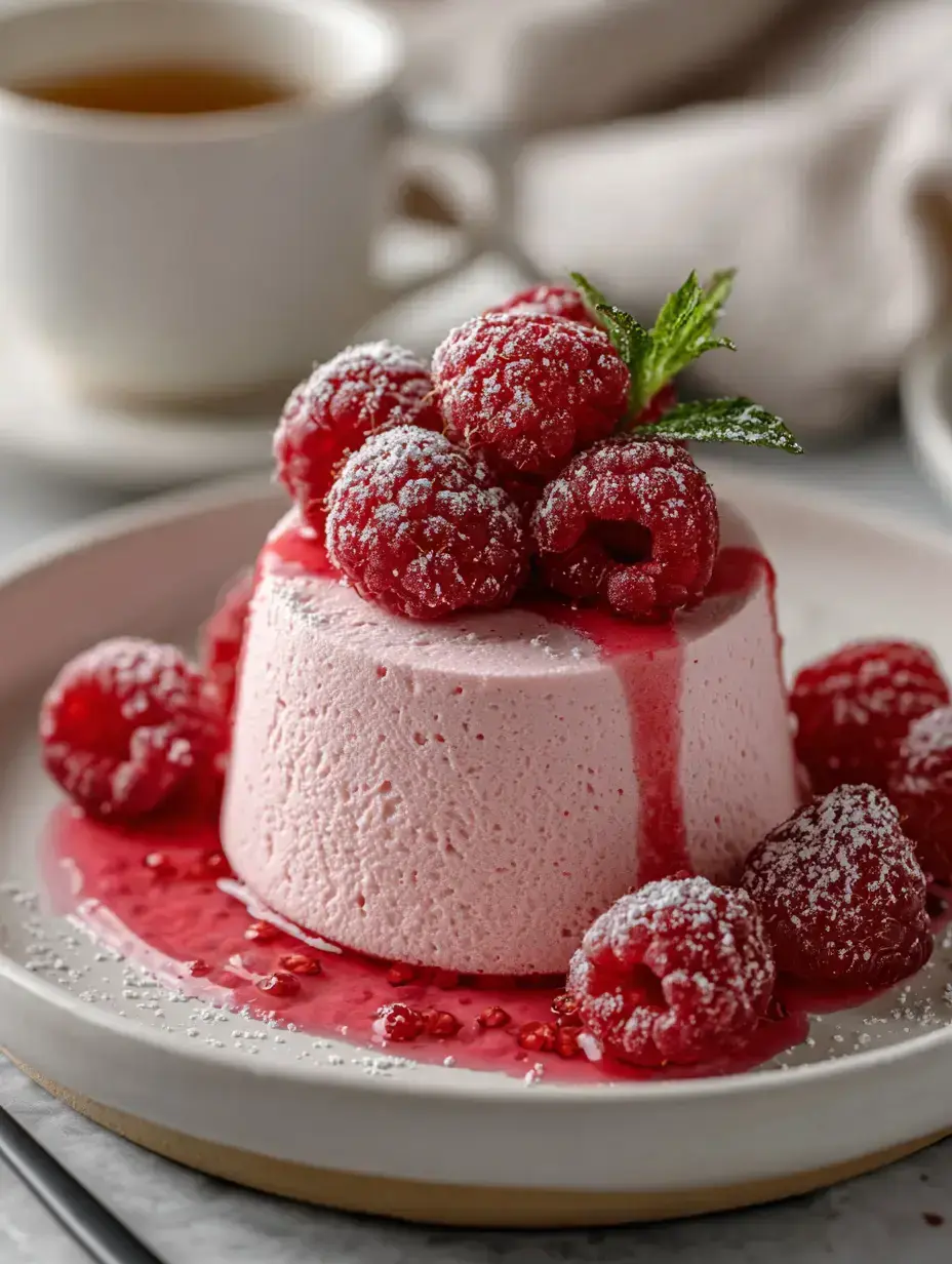 Cozy Serving of Raspberry Mousse