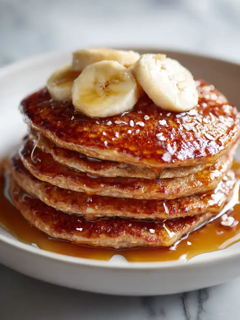 Cozy Serving of banana oat pancakes