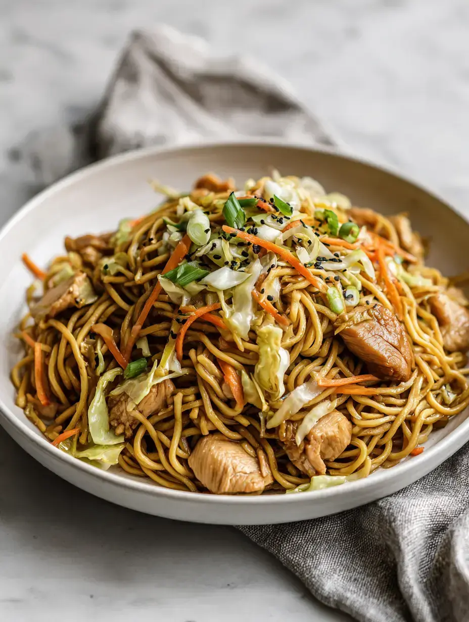 Cozy Serving of Chow Mein Noodles