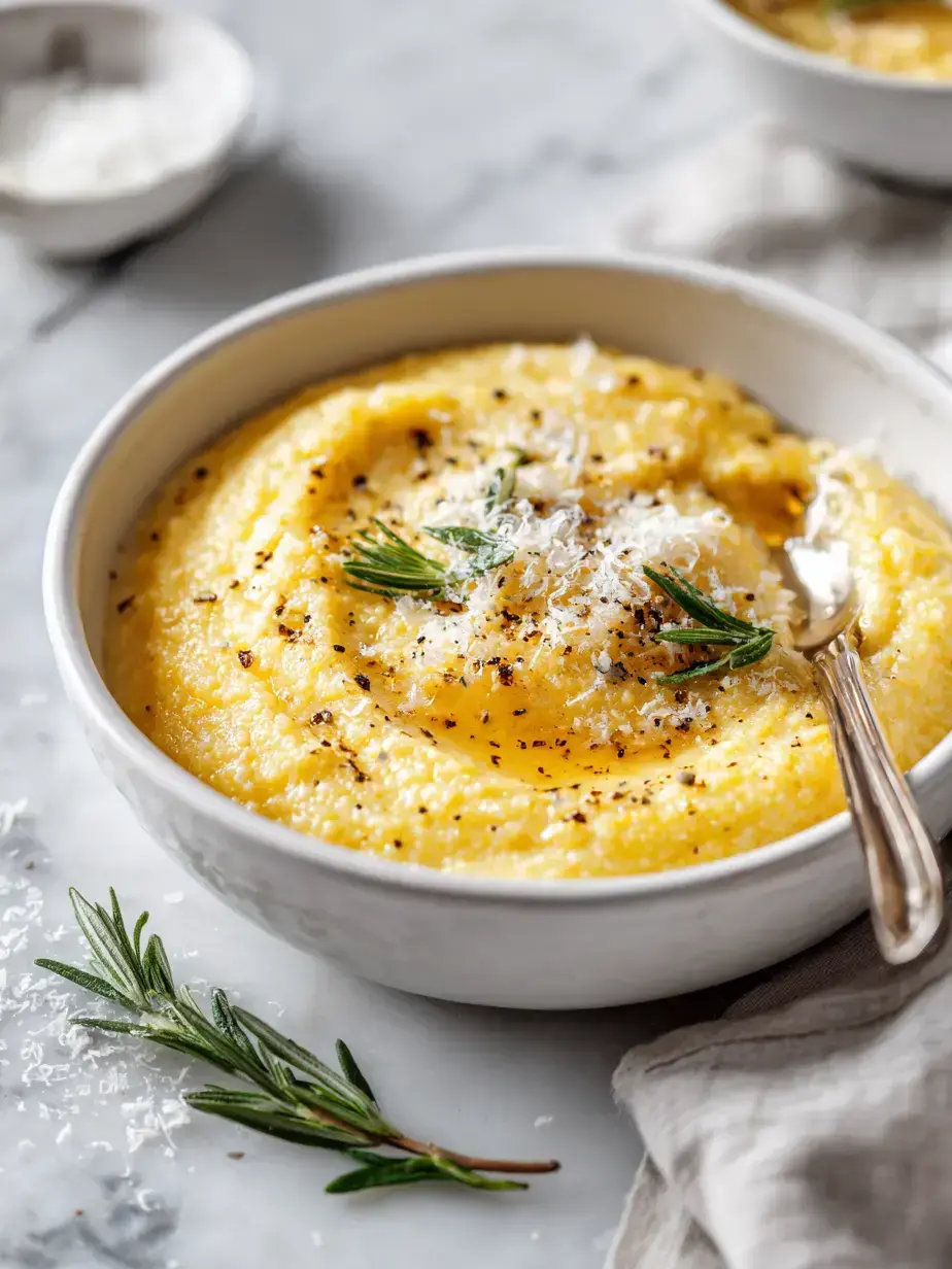 Cozy Serving of Creamy Polenta