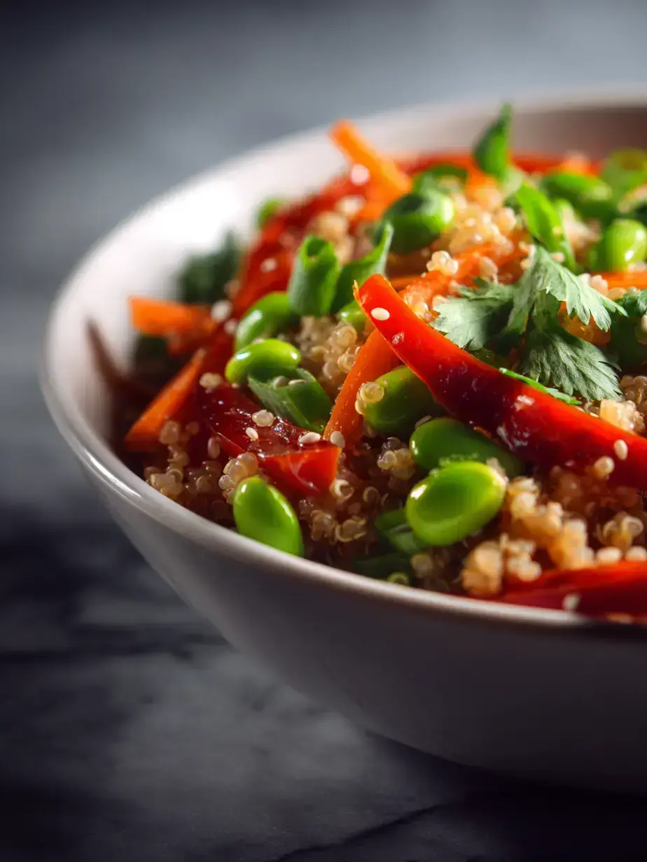 Cozy Serving of Edamame Quinoa Bowl