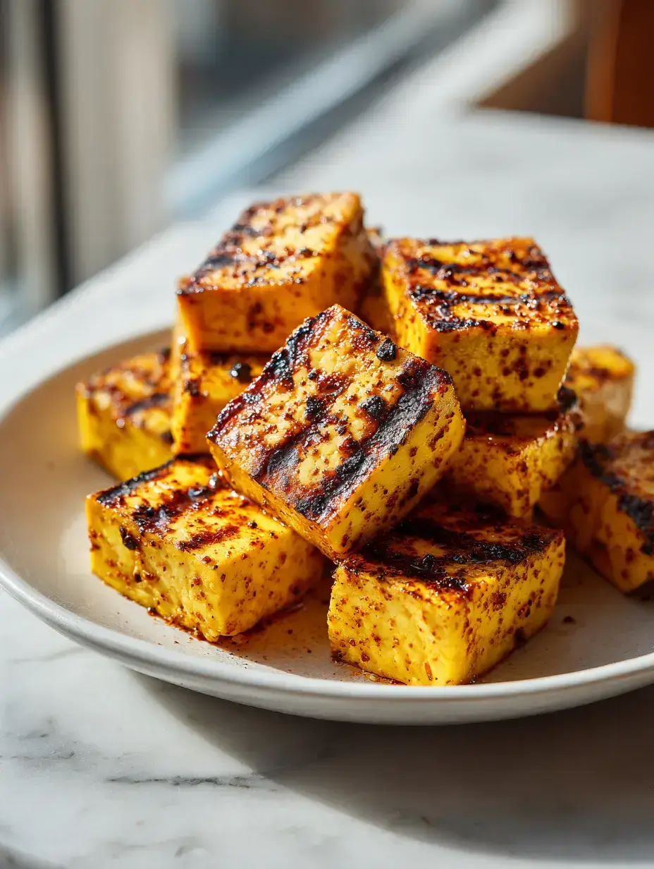 Cozy Serving of Grilled Tofu