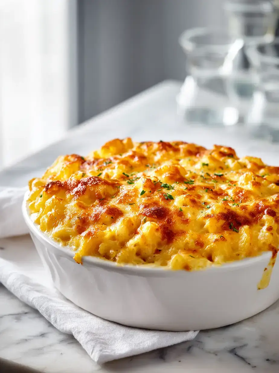 Cozy Serving of Creamy Macaroni and Cheese