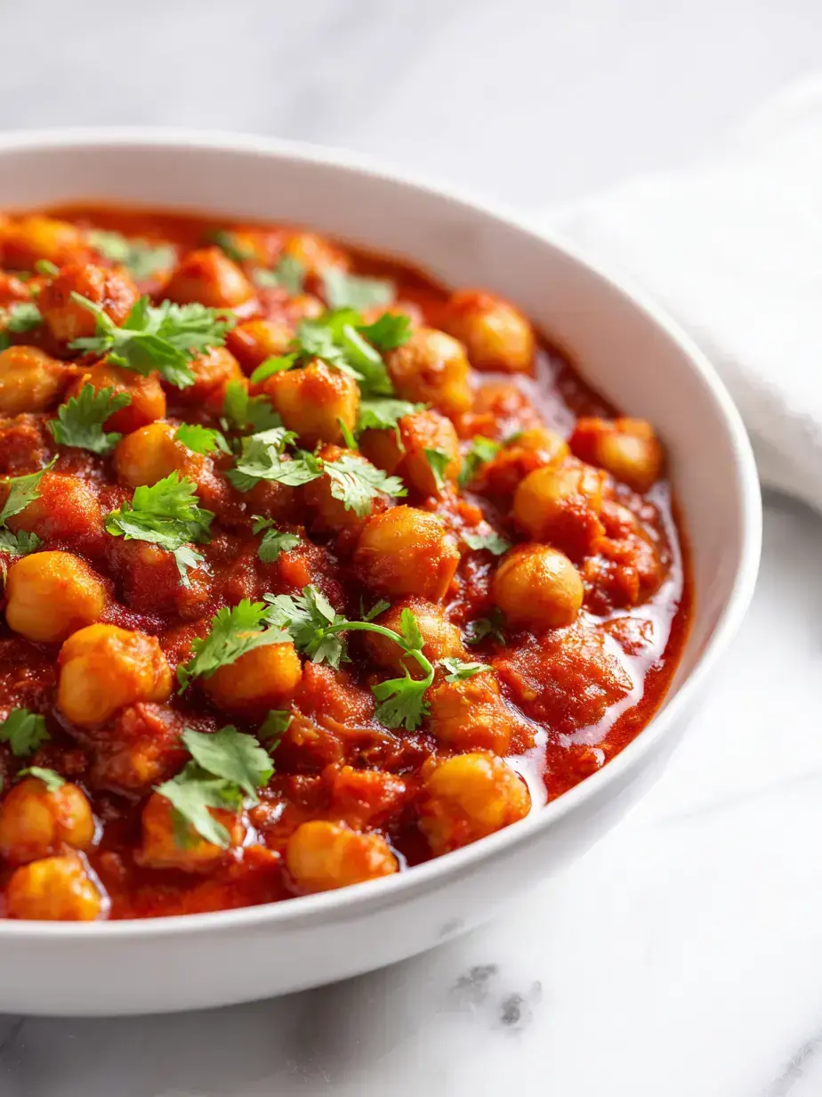 Cozy Serving of One-Pot Vegan Chickpeas