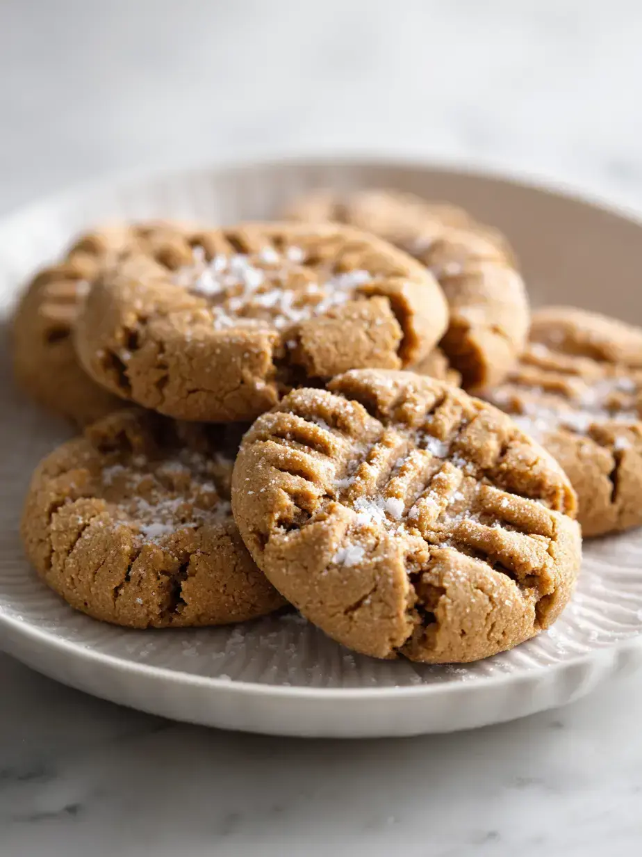 Cozy Serving of Peanut Butter Cookies