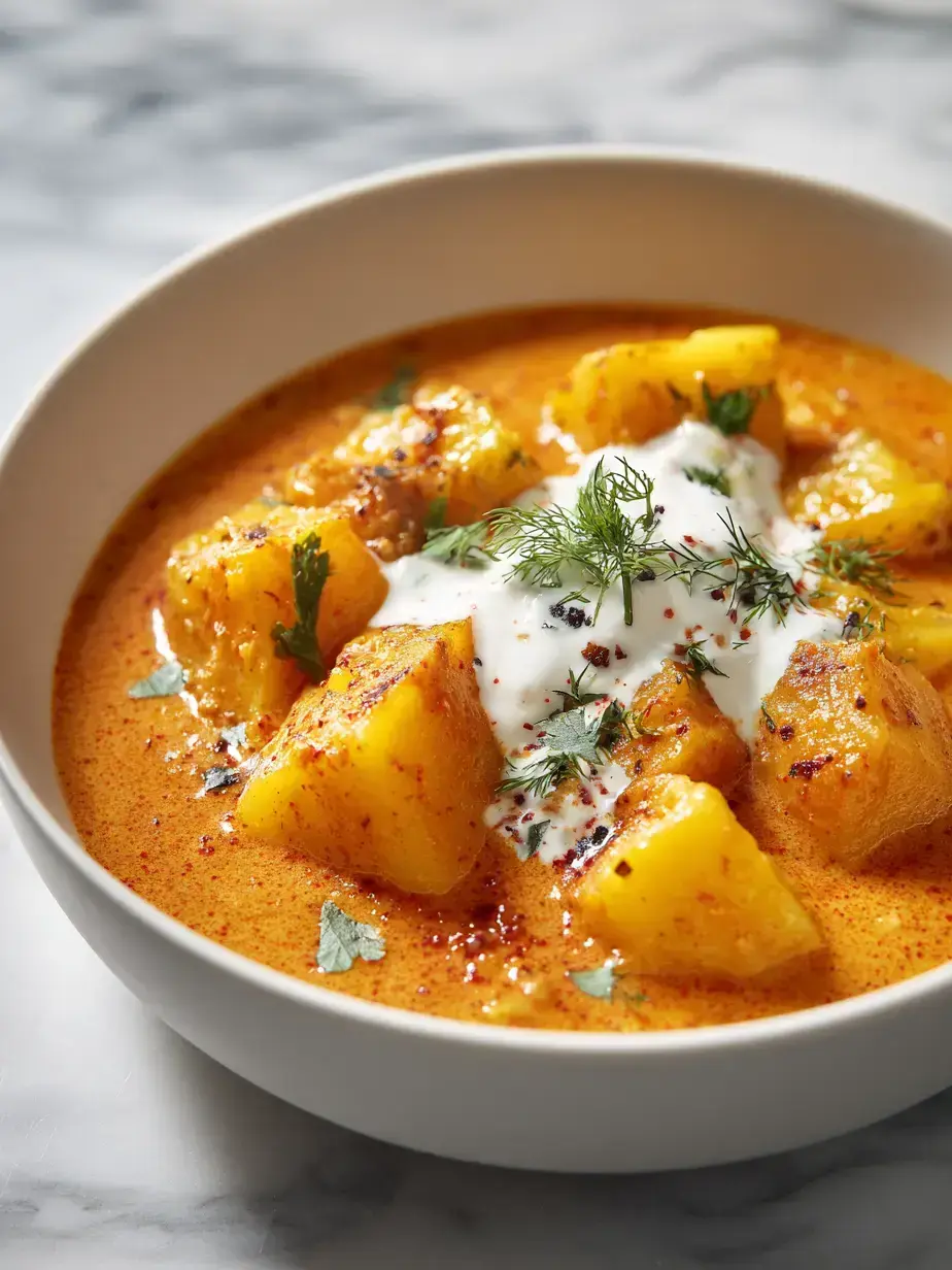 Cozy Serving of Pineapple Curry