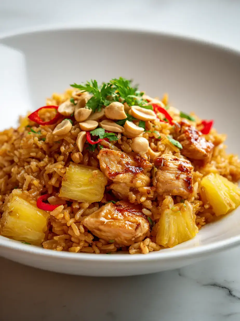 Cozy Serving of pineapple fried rice