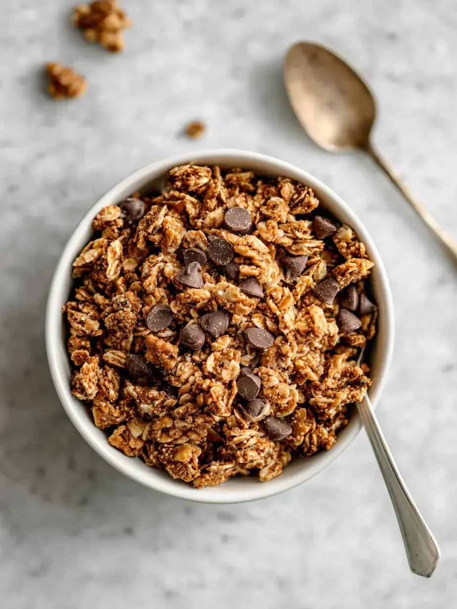 Cozy Serving of Salted Caramel Granola