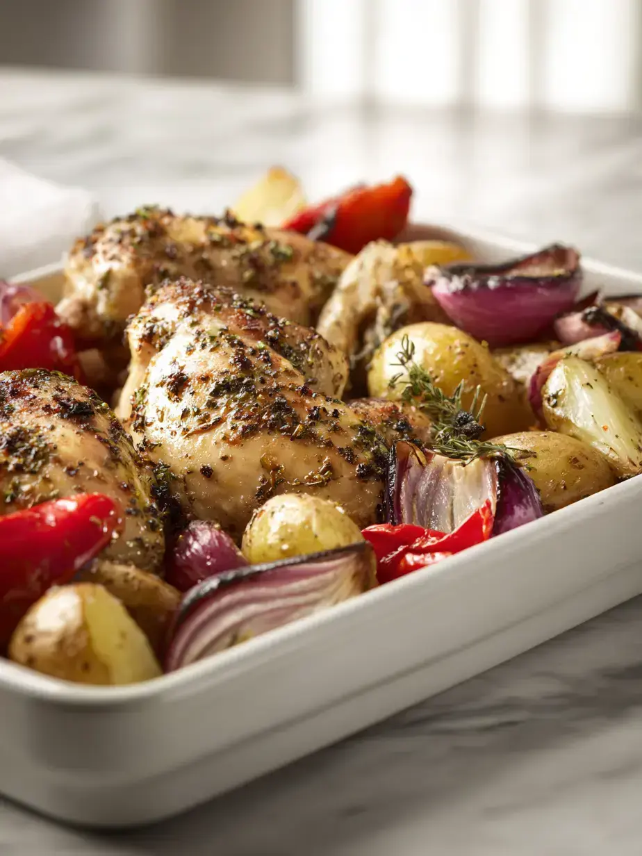 Cozy Serving of Sheet Pan Chicken