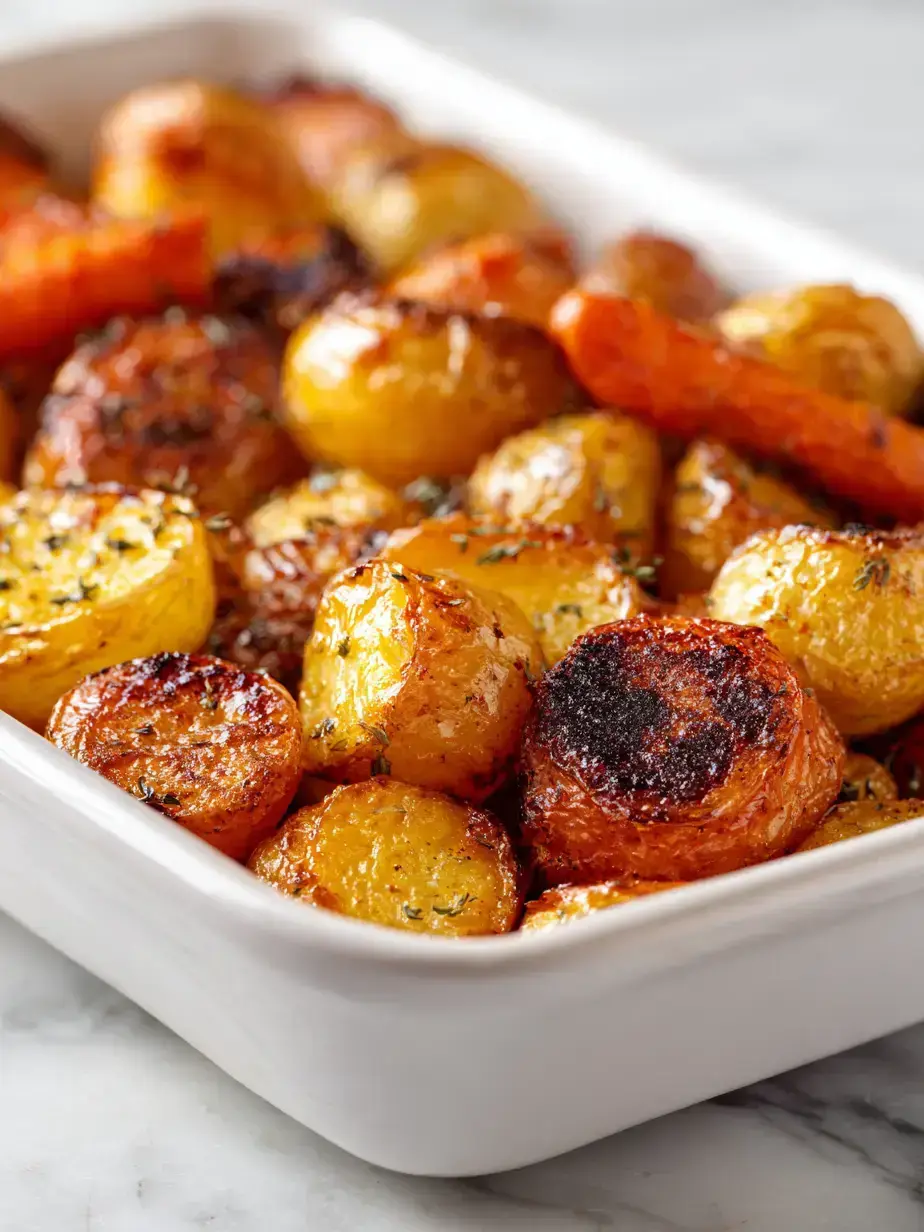 Cozy Serving of Sheet Pan Potatoes and Carrots