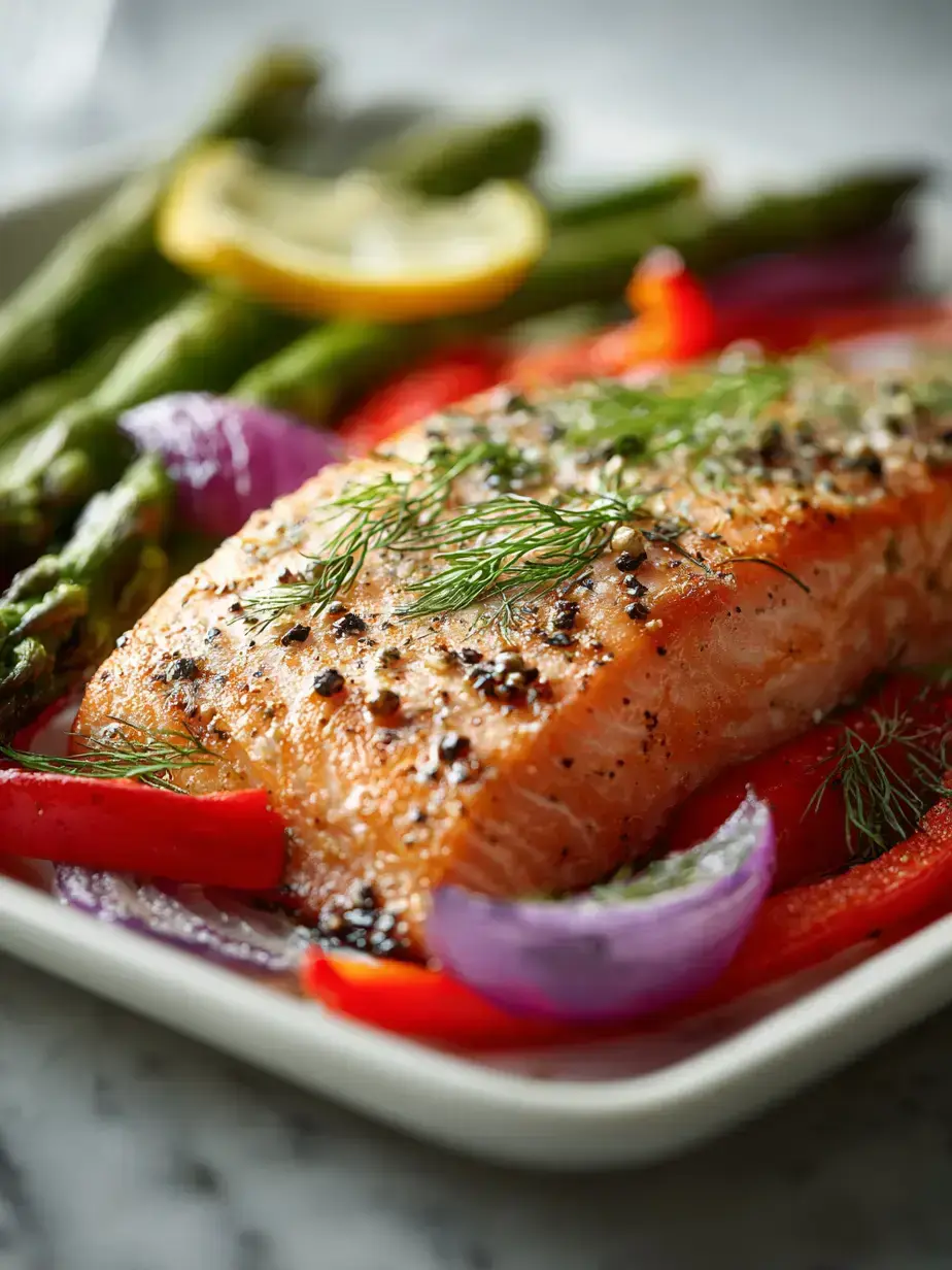 Cozy Serving of Sheet Pan Salmon