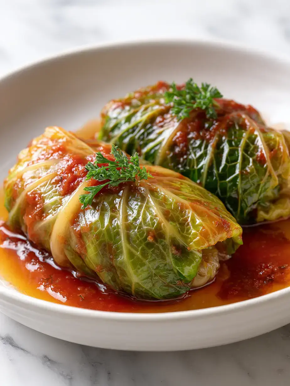 Cozy Serving of Stuffed Cabbage Rolls