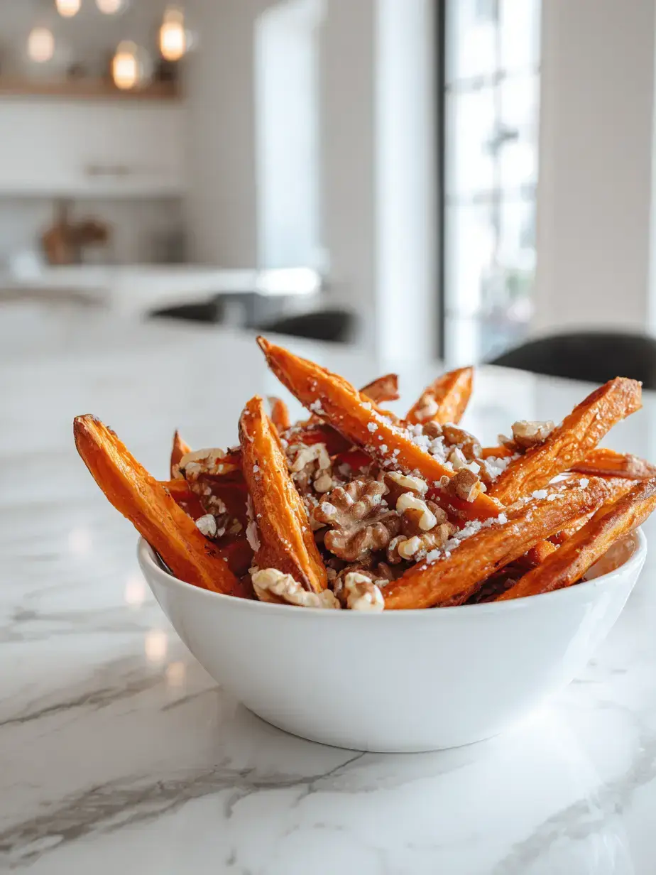 Cozy Serving of Crispy Sweet Potato Fries