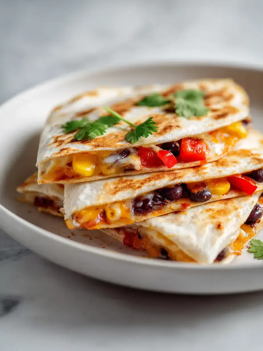 Cozy Serving of Vegan Breakfast Quesadilla
