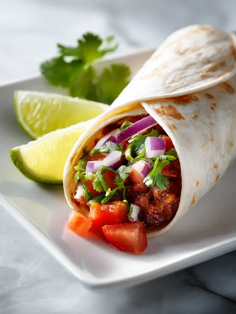 Cozy Serving of Vegan Burrito