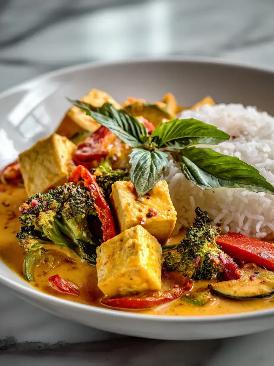 Cozy Serving of Vegan Coconut Curry