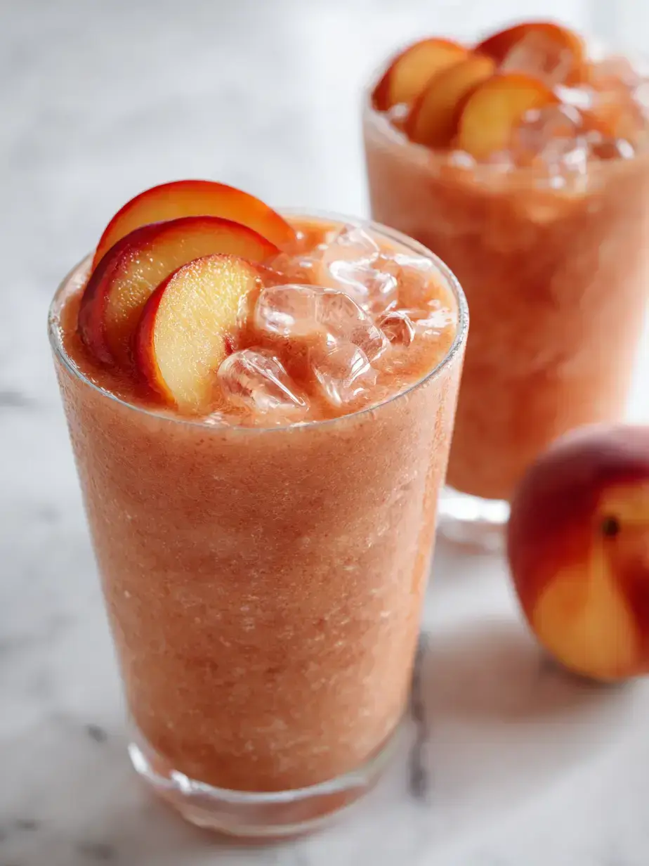 Cozy Serving of Vegan Peach Smoothie