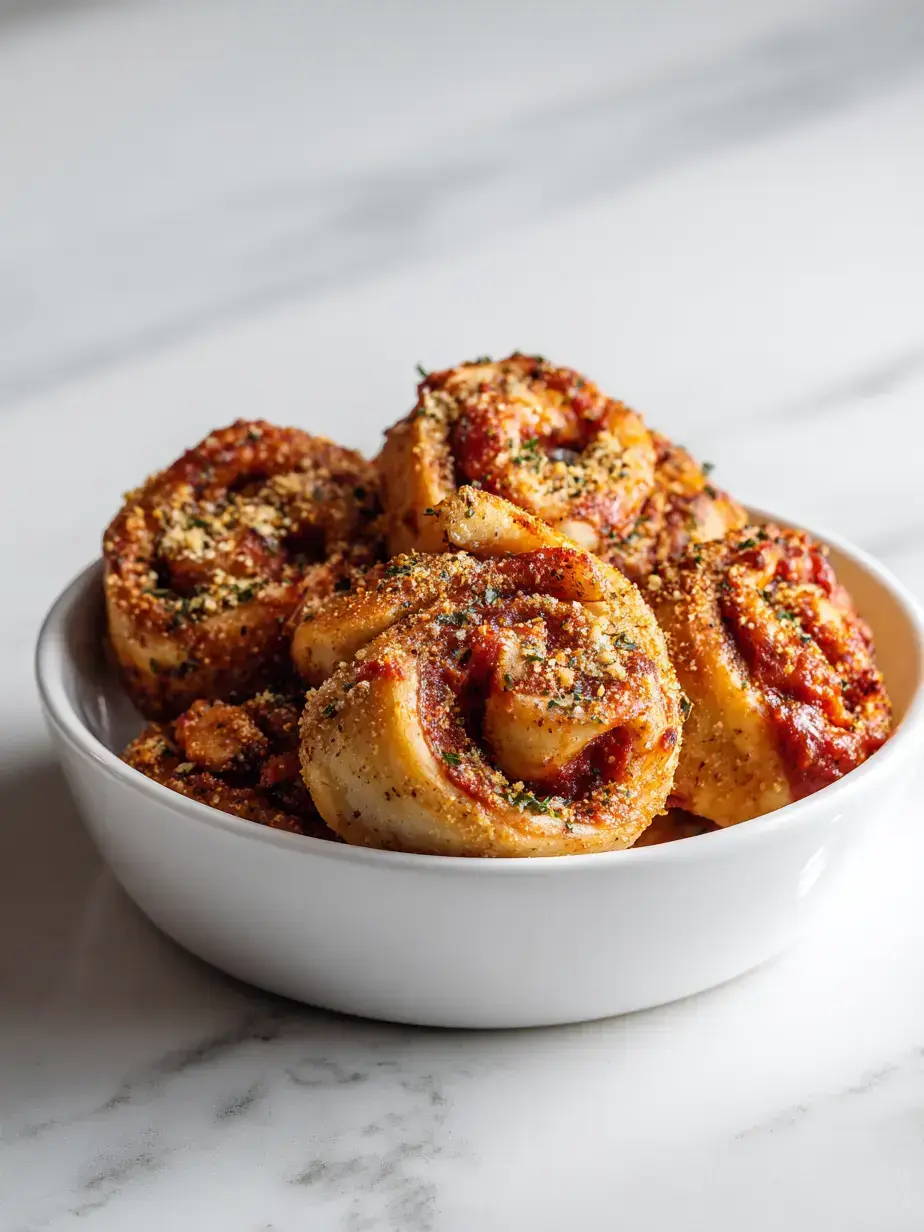 Cozy Serving of Vegan Pizza Rolls