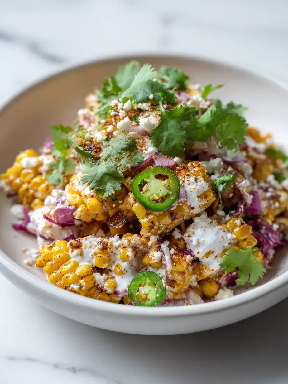 Cozy Serving of Vegan Street Corn Cabbage