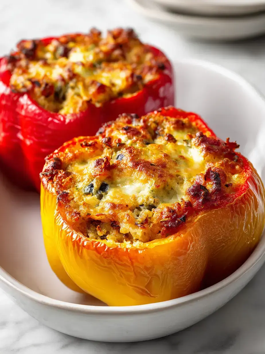 Cozy Serving of Vegan Stuffed Peppers