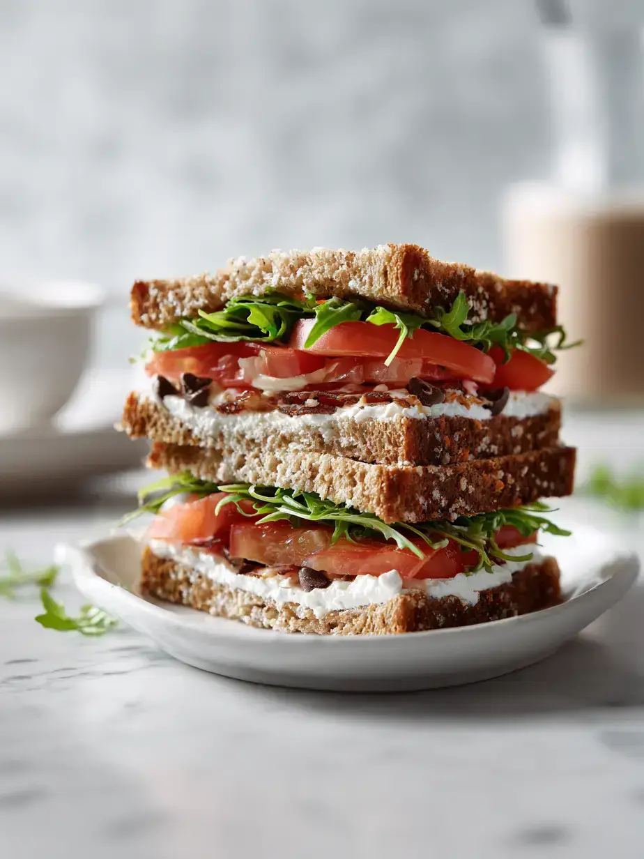 Cozy Serving of Veggie Sandwiches