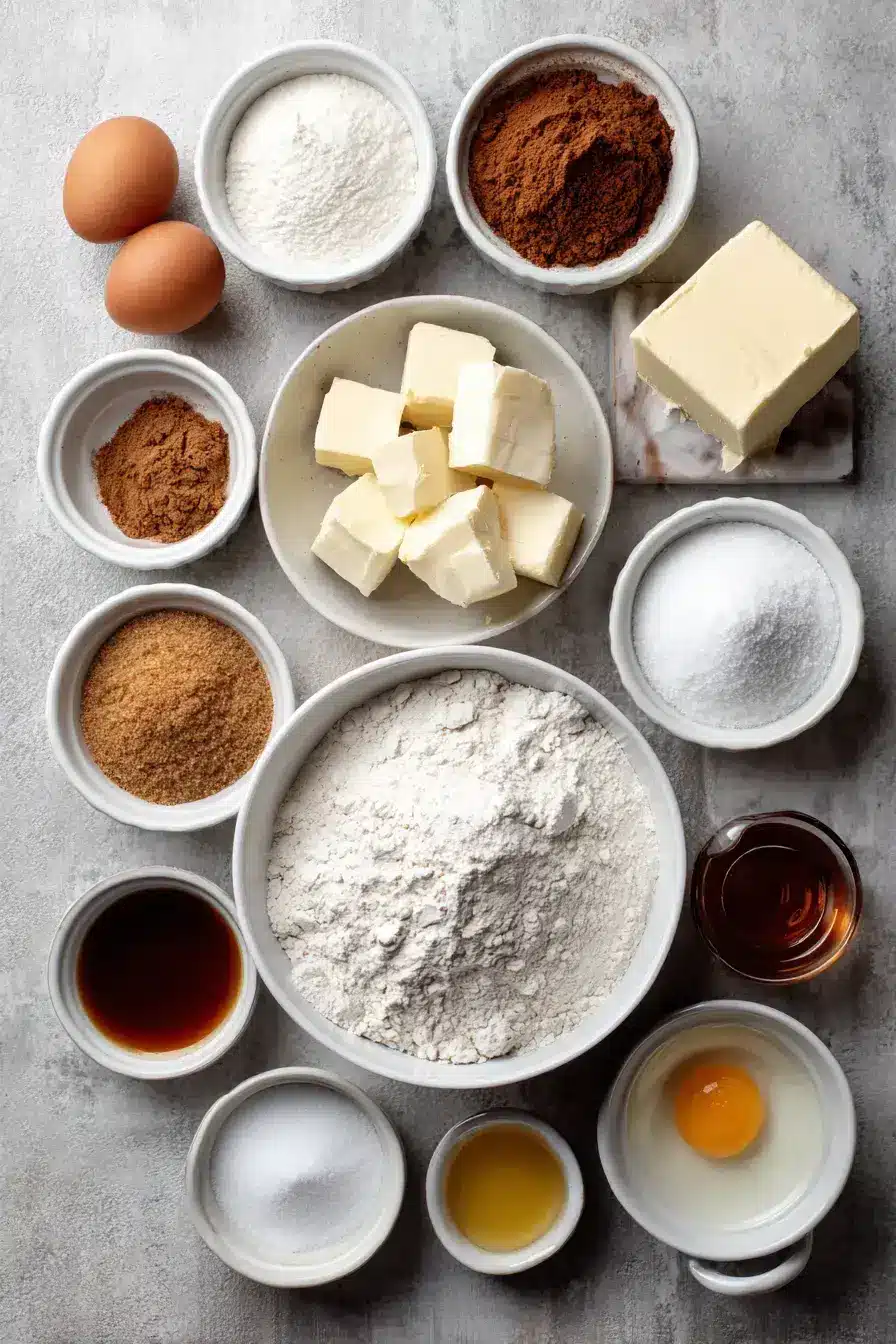 Apple Cider Donut Muffins ingredients preparation