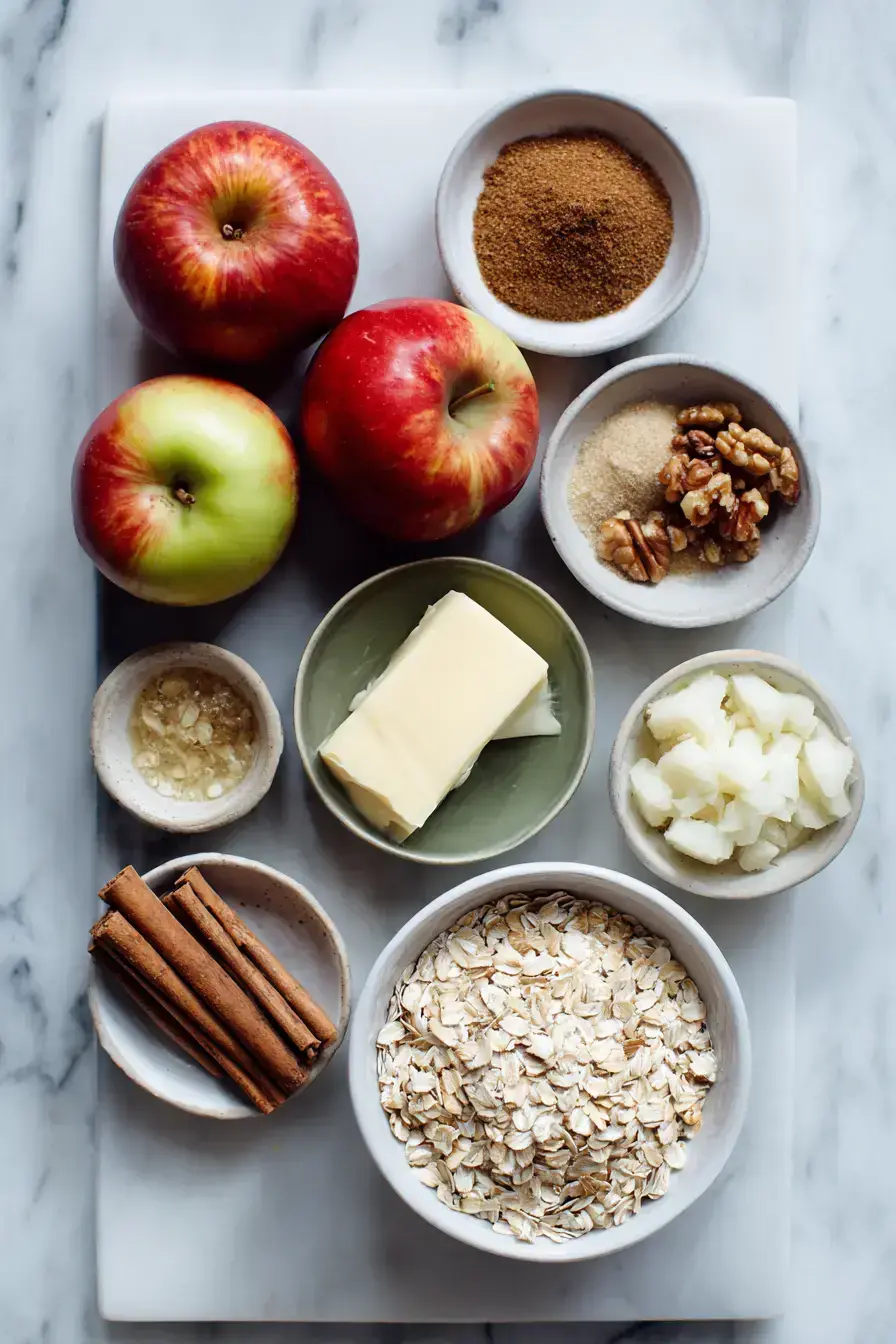 Baked Apples ingredients preparation