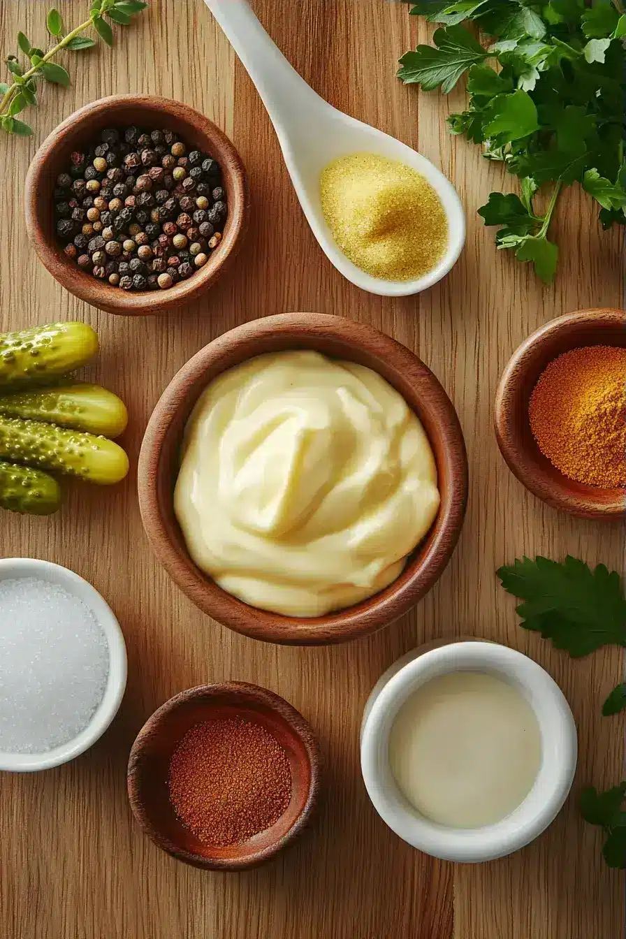 Big Mac Sauce ingredients preparation