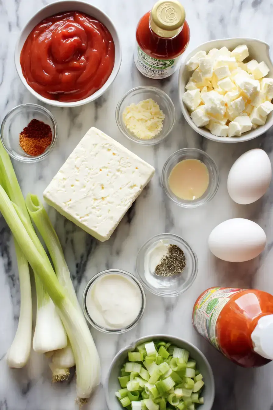 Bloody Dip ingredients preparation