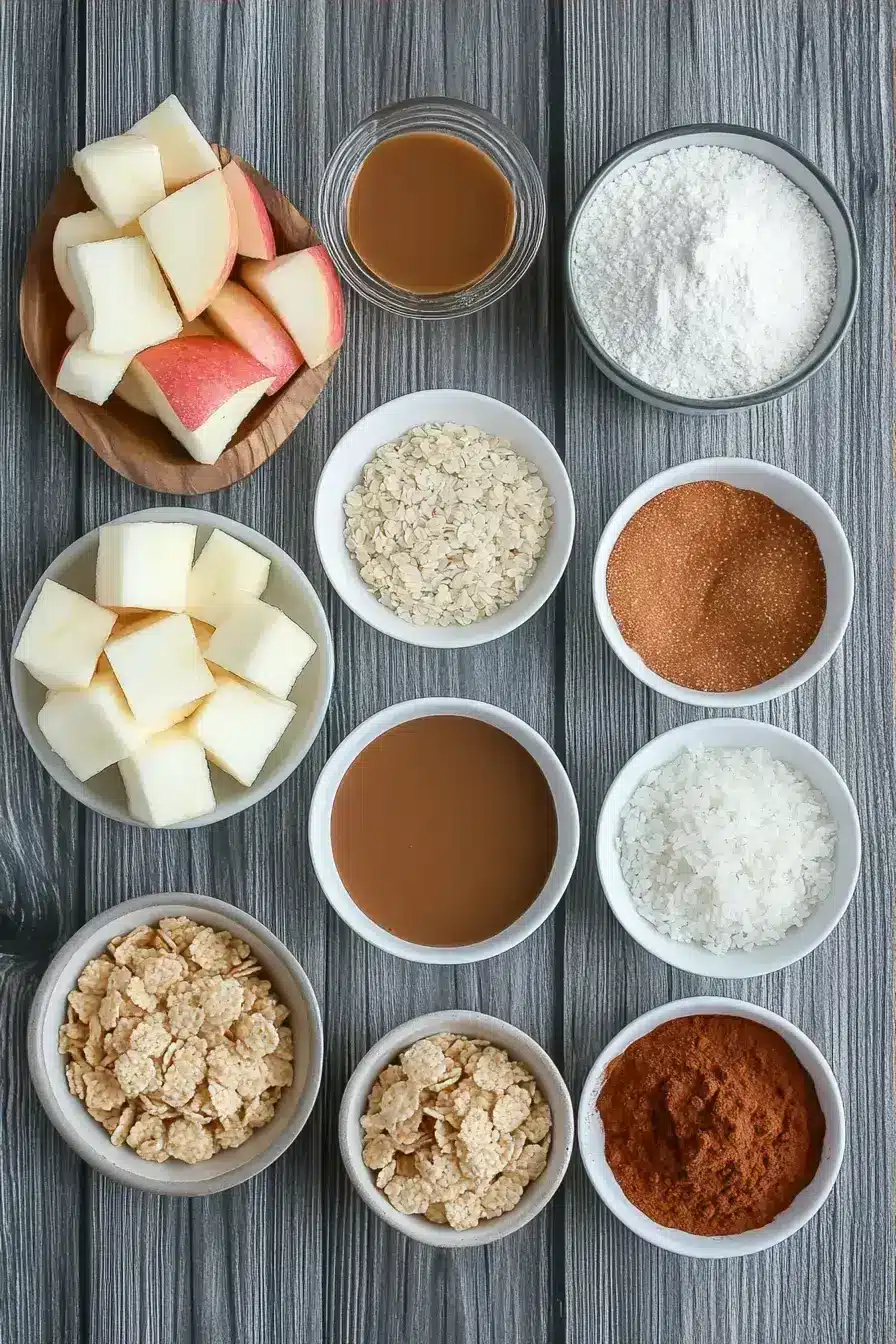 Caramel Apple Puppy Chow ingredients preparation