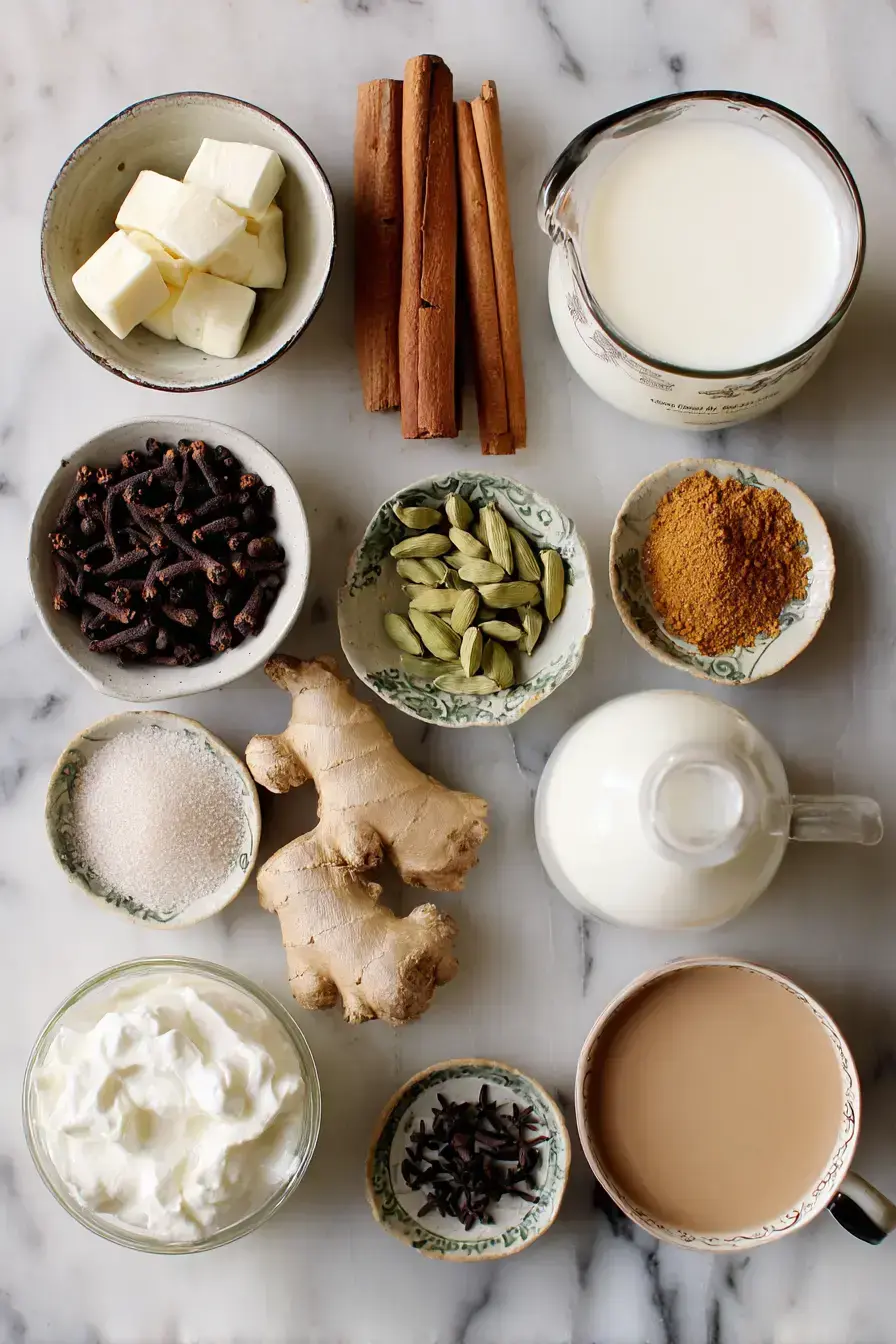 Chai Christmas Punch ingredients preparation
