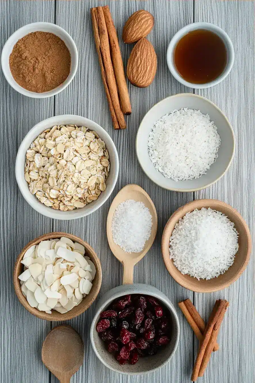 Chai Granola ingredients preparation