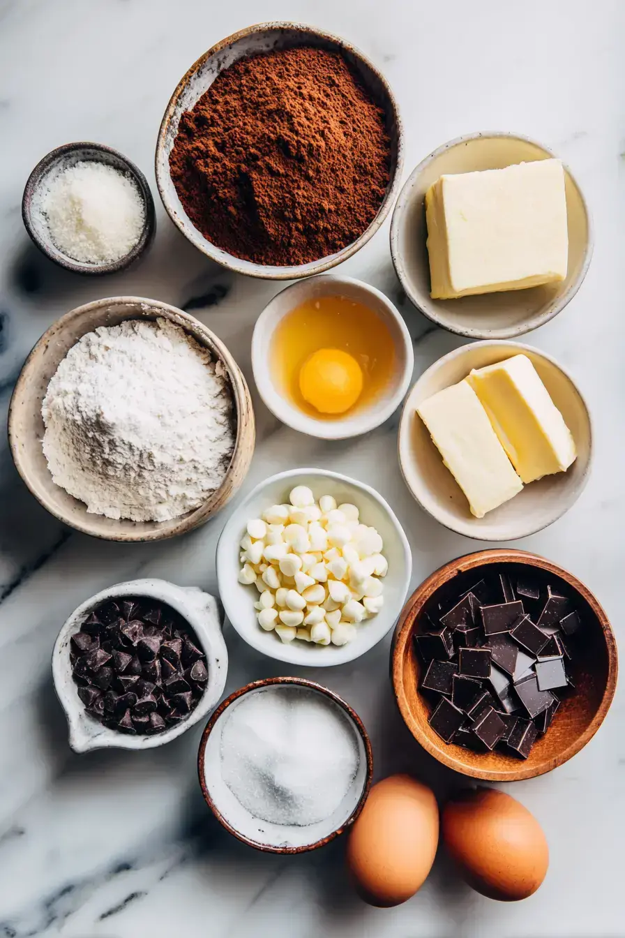 Chocolate Sheep Cookies ingredients preparation