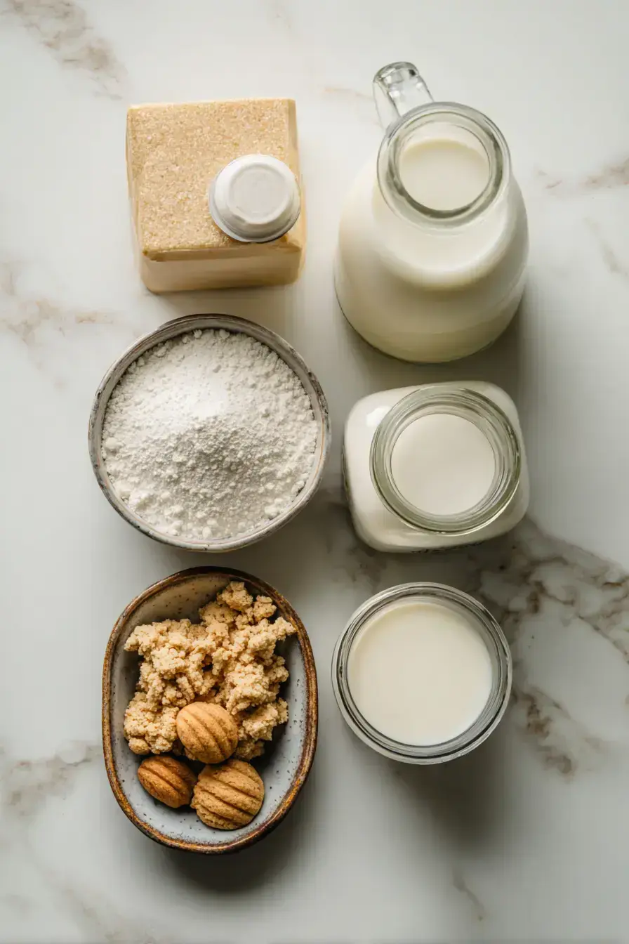 Christmas Cookie Ice Cream ingredients preparation