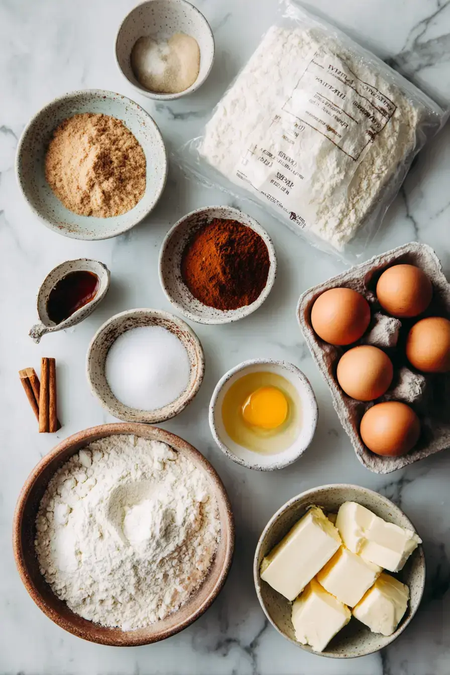 Christmas Snickerdoodles ingredients preparation