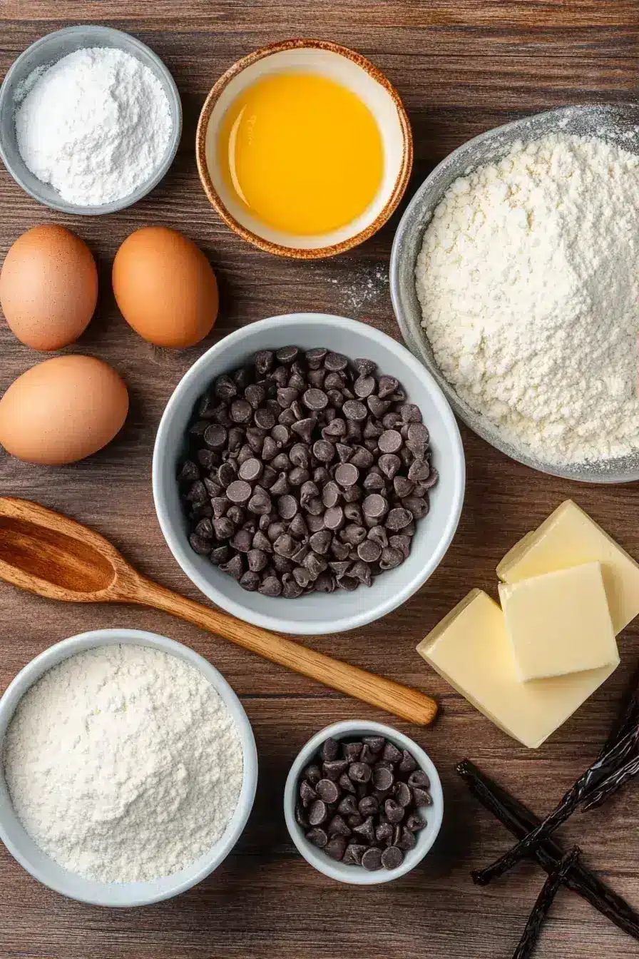 Cookies ingredients preparation