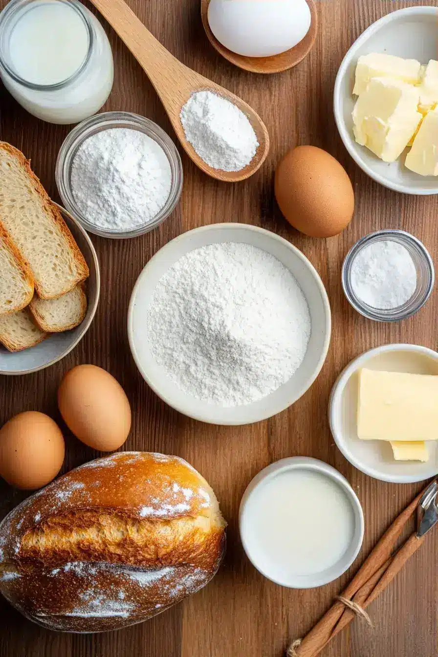 French Toast Roll-Ups ingredients preparation