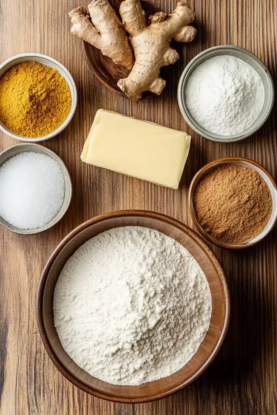 Gingerbread Loaf ingredients preparation